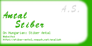 antal stiber business card